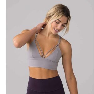 Lululemon no limits bra size 8 grey